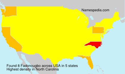 Surname Fadonougbo in USA Surname Fadonougbo in USA