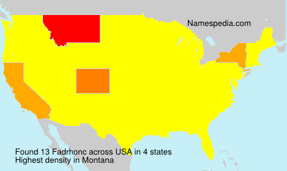 Surname Fadrhonc in USA Surname Fadrhonc in USA