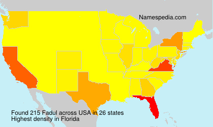 Surname Fadul in USA Surname Fadul in USA