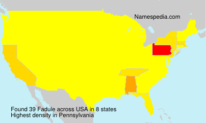 Surname Fadule in USA Surname Fadule in USA