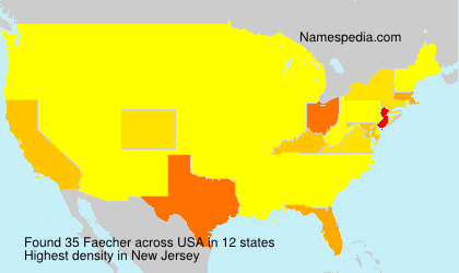 Surname Faecher in USA Surname Faecher in USA