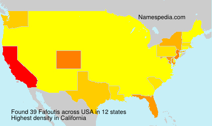 Surname Fafoutis in USA Surname Fafoutis in USA