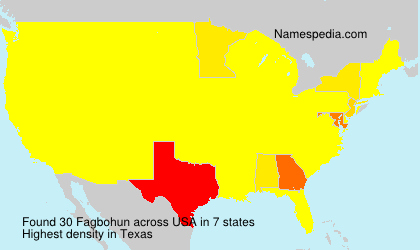 Surname Fagbohun in USA
