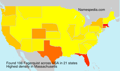 Surname Fagerquist in USA Surname Fagerquist in USA