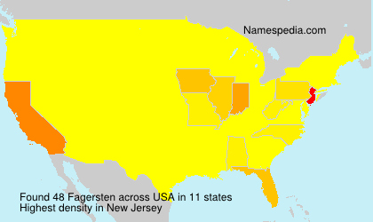 Surname Fagersten in USA Surname Fagersten in USA
