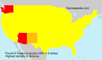 Surname Fagerud in USA Surname Fagerud in USA