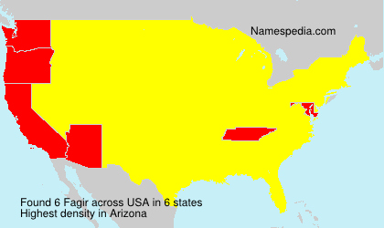 Surname Fagir in USA Surname Fagir in USA