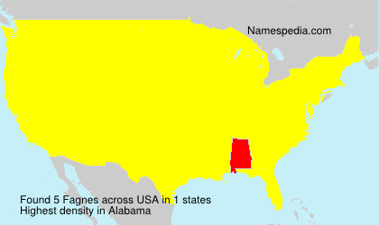 Surname Fagnes in USA