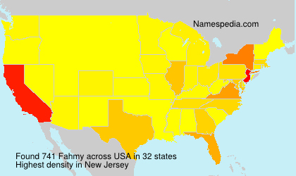 Surname Fahmy in USA