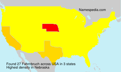 Surname Fahrnbruch in USA Surname Fahrnbruch in USA