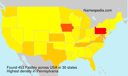 Surname Faidley in USA Surname Faidley in USA