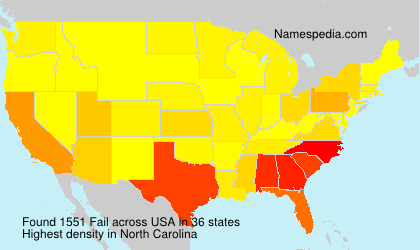 Surname Fail in USA Surname Fail in USA