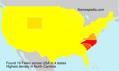 Surname Failen in USA Surname Failen in USA