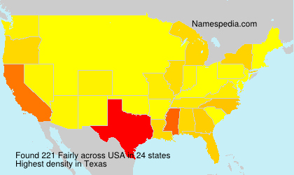 Surname Fairly in USA Surname Fairly in USA
