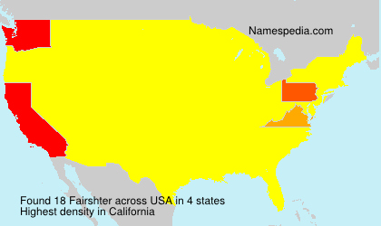 Surname Fairshter in USA Surname Fairshter in USA