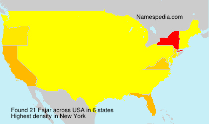 Surname Fajar in USA Surname Fajar in USA