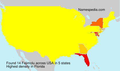 Surname Fajimolu in USA Surname Fajimolu in USA