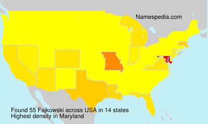 Surname Fajkowski in USA Surname Fajkowski in USA