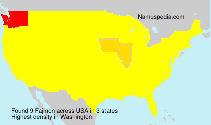 Surname Fajmon in USA Surname Fajmon in USA