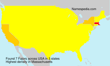 Surname Fajors in USA Surname Fajors in USA