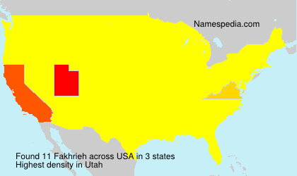 Surname Fakhrieh in USA Surname Fakhrieh in USA