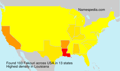 Surname Fakouri in USA Surname Fakouri in USA