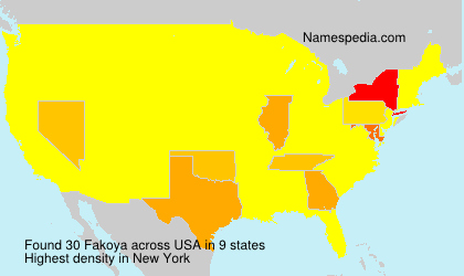 Surname Fakoya in USA Surname Fakoya in USA