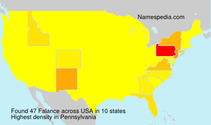 Surname Falance in USA Surname Falance in USA