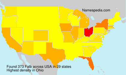 Surname Falb in USA Surname Falb in USA