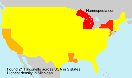 Surname Falconello in USA Surname Falconello in USA