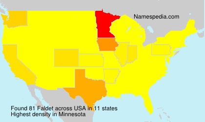 Surname Faldet in USA Surname Faldet in USA