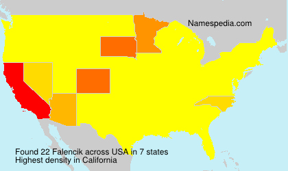 Surname Falencik in USA Surname Falencik in USA
