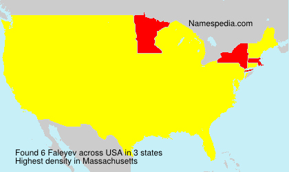 Surname Faleyev in USA Surname Faleyev in USA