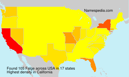 Surname Falge in USA