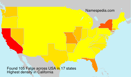 Surname Falge in USA Surname Falge in USA