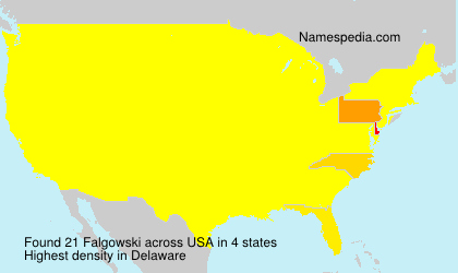 Surname Falgowski in USA Surname Falgowski in USA
