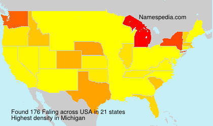 Surname Faling in USA Surname Faling in USA