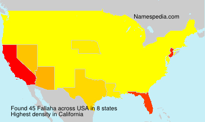 Surname Fallaha in USA Surname Fallaha in USA