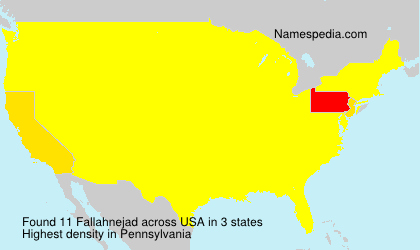 Surname Fallahnejad in USA Surname Fallahnejad in USA