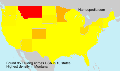 Surname Fallang in USA Surname Fallang in USA