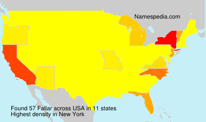 Surname Fallar in USA Surname Fallar in USA