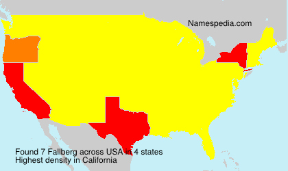 Surname Fallberg in USA Surname Fallberg in USA