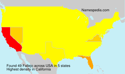 Surname Fallejo in USA Surname Fallejo in USA