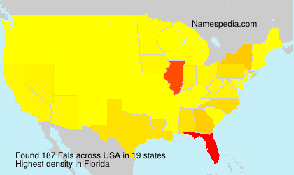 Surname Fals in USA Surname Fals in USA