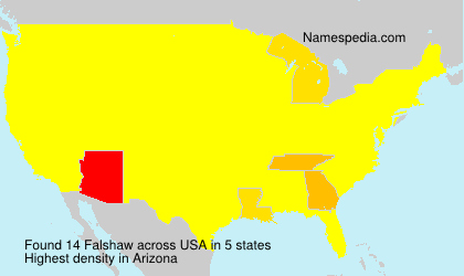 Surname Falshaw in USA Surname Falshaw in USA