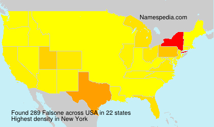 Surname Falsone in USA Surname Falsone in USA