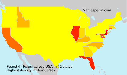 Surname Falusi in USA Surname Falusi in USA