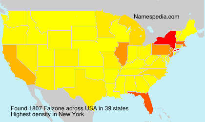 Surname Falzone in USA Surname Falzone in USA