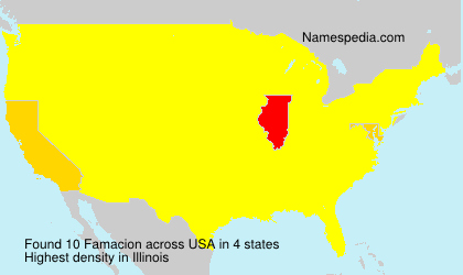 Surname Famacion in USA Surname Famacion in USA