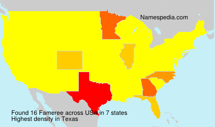 Surname Fameree in USA Surname Fameree in USA